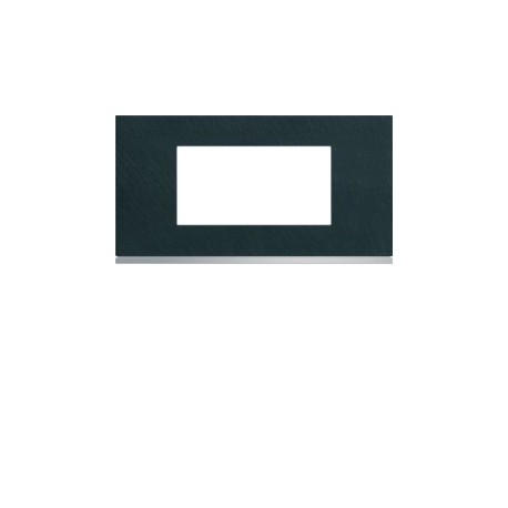 Plaque 4M E71 dark rock - APPAREILLAGE MURAL GALLERY HAGER WXP4404