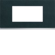 Plaque 4M E71 dark rock - APPAREILLAGE MURAL GALLERY HAGER WXP4404