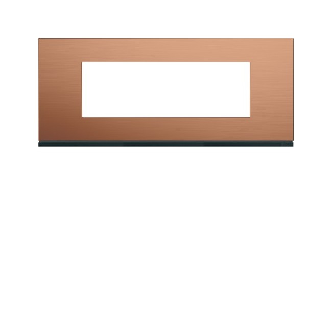 Plaque 6M E57 copper alu - APPAREILLAGE MURAL GALLERY HAGER WXP4606