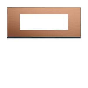 Plaque 6M E57 copper alu - APPAREILLAGE MURAL GALLERY HAGER WXP4606
