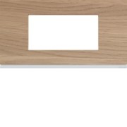 Plaque 4M E71 oak wood - APPAREILLAGE MURAL GALLERY HAGER WXP4704