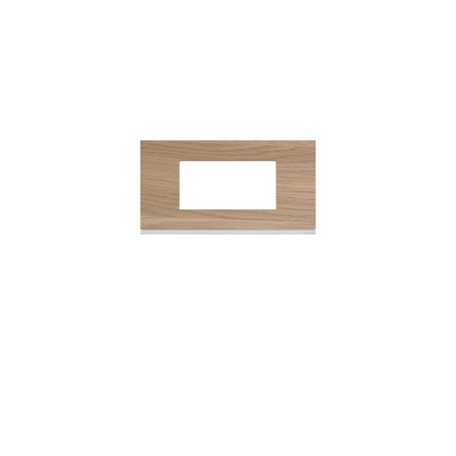 Plaque 4M E71 oak wood - APPAREILLAGE MURAL GALLERY HAGER WXP4704