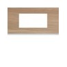 Plaque 4M E71 oak wood - APPAREILLAGE MURAL GALLERY HAGER WXP4704