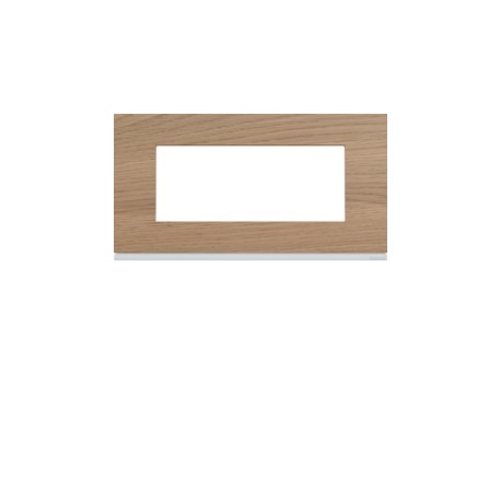 Plaque 5M E71 oak wood - APPAREILLAGE MURAL GALLERY HAGER WXP4705