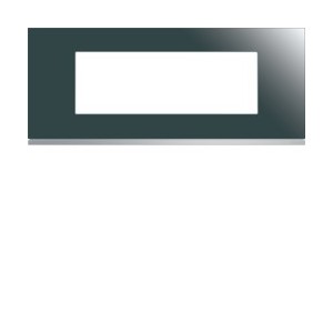 Plaque 6M E57 mirror glass - APPAREILLAGE MURAL GALLERY HAGER WXP5006