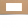 Plaque 4M E71 cord leather - APPAREILLAGE MURAL GALLERY HAGER WXP5104