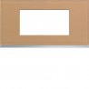 Plaque 4M E71 cord leather - APPAREILLAGE MURAL GALLERY HAGER WXP5104