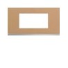 Plaque 4M E71 cord leather - APPAREILLAGE MURAL GALLERY HAGER WXP5104