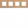 Plaque 4P H71 cord leather - APPAREILLAGE MURAL GALLERY HAGER WXP5114