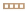 Plaque 4P H71 cord leather - APPAREILLAGE MURAL GALLERY HAGER WXP5114