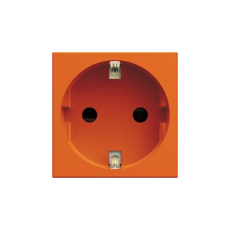 PC Schuko 2P+T orange - APPAREILLAGE MURAL GALLERY HAGER WXF160E