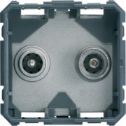 Prise TV+FM BNC traver 10db 2M - APPAREILLAGE MURAL GALLERY HAGER WXF254