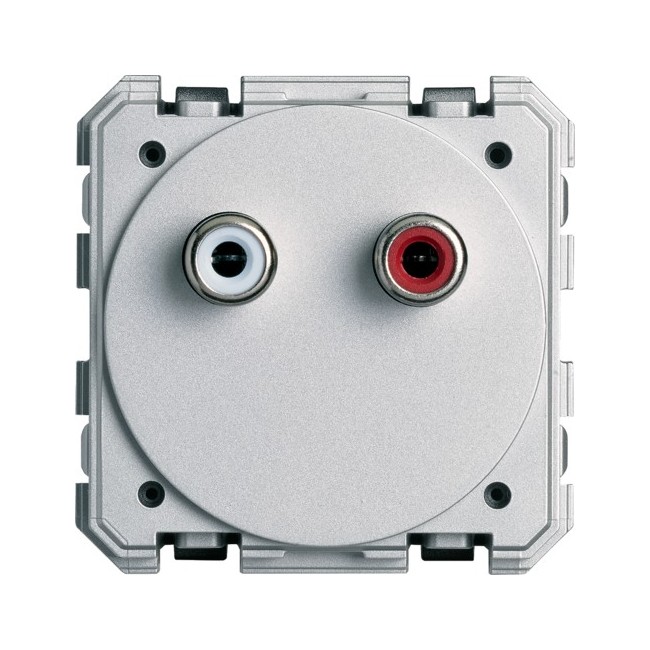 RCA audio bornier a vis - APPAREILLAGE MURAL GALLERY HAGER WXF621