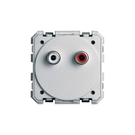 RCA audio bornier a vis - APPAREILLAGE MURAL GALLERY HAGER WXF621