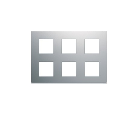 Plaque 1K2x3x2M titane - APPAREILLAGE MURAL GALLERY HAGER WXP0186