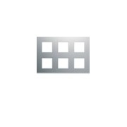 Plaque 1K2x3x2M titane - APPAREILLAGE MURAL GALLERY HAGER WXP0186