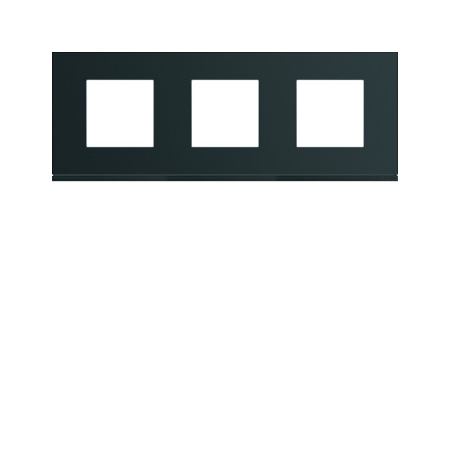 Plaque 3P H71 night - APPAREILLAGE MURAL GALLERY HAGER WXP0213