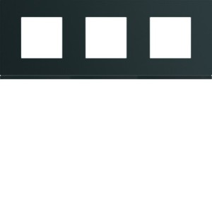 Plaque 3P H71 night - APPAREILLAGE MURAL GALLERY HAGER WXP0213