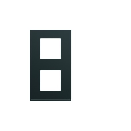 Plaque 2P V71 night - APPAREILLAGE MURAL GALLERY HAGER WXP0242