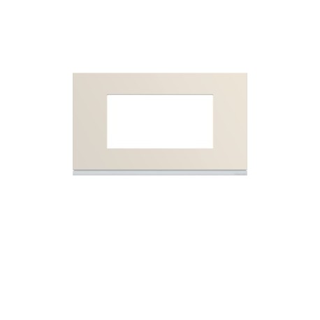 Plaque 4M E57 dune - APPAREILLAGE MURAL GALLERY HAGER WXP0334