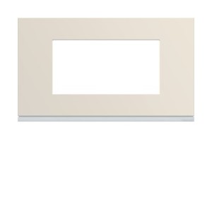 Plaque 4M E57 dune - APPAREILLAGE MURAL GALLERY HAGER WXP0334