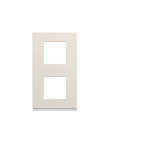 Plaque 2P V71 dune - APPAREILLAGE MURAL GALLERY HAGER WXP0342