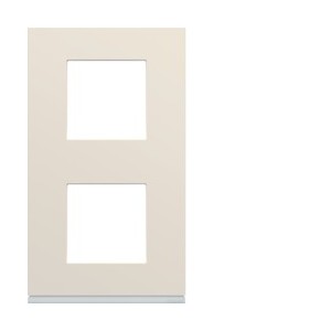 Plaque 2P V71 dune - APPAREILLAGE MURAL GALLERY HAGER WXP0342