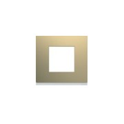 Plaque 1P champagne - APPAREILLAGE MURAL GALLERY HAGER WXP0402