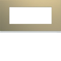 Plaque 5M E71 champagne - APPAREILLAGE MURAL GALLERY HAGER WXP0405
