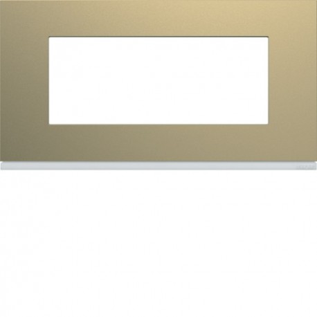 Plaque 5M E71 champagne - APPAREILLAGE MURAL GALLERY HAGER WXP0405