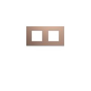 Plaque 2P H71 rosé - APPAREILLAGE MURAL GALLERY HAGER WXP0512