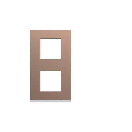 Plaque 2P V71 rosé - APPAREILLAGE MURAL GALLERY HAGER WXP0542