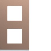 Plaque 2P V71 rosé - APPAREILLAGE MURAL GALLERY HAGER WXP0542