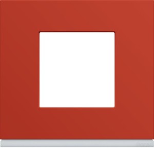 Plaque 1P eglantine - APPAREILLAGE MURAL GALLERY HAGER WXP0602