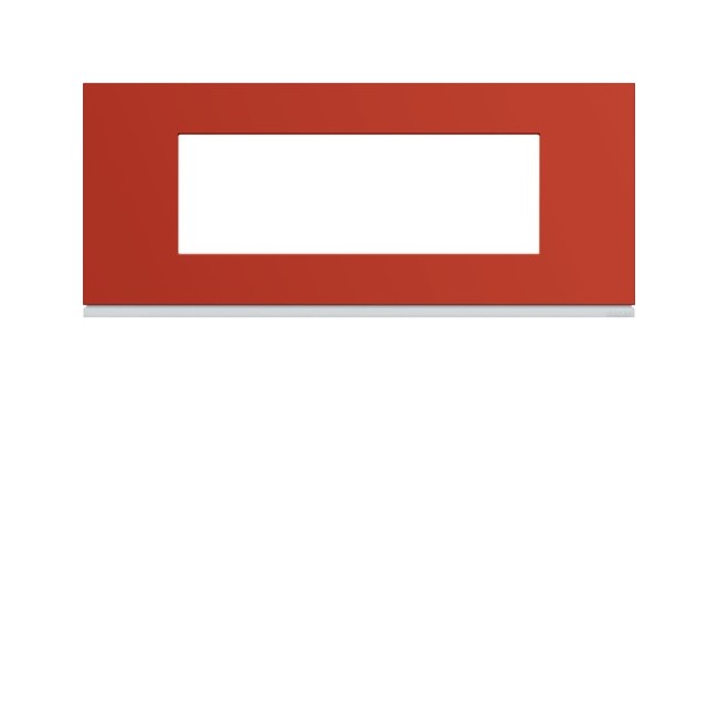 Plaque 6M E57 eglantine - APPAREILLAGE MURAL GALLERY HAGER WXP0606