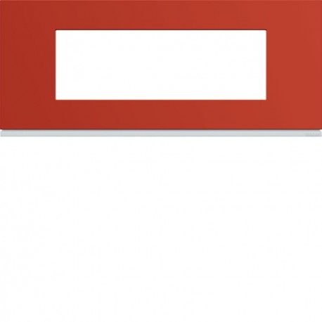 Plaque 6M E57 eglantine - APPAREILLAGE MURAL GALLERY HAGER WXP0606