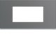 Plaque plastique 4M E71 taupe - APPAREILLAGE MURAL GALLERY HAGER WXP0904