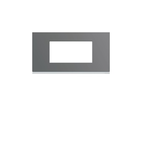 Plaque plastique 4M E71 taupe - APPAREILLAGE MURAL GALLERY HAGER WXP0904