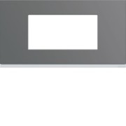 Plaque plastique 4M E71 taupe - APPAREILLAGE MURAL GALLERY HAGER WXP0904