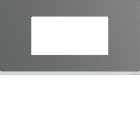 Plaque plastique 4M E71 taupe - APPAREILLAGE MURAL GALLERY HAGER WXP0904