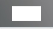 Plaque plastique 4M E71 taupe - APPAREILLAGE MURAL GALLERY HAGER WXP0904