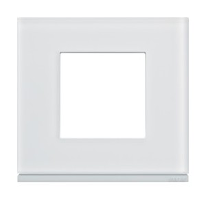 Plaque 1P moon glass - APPAREILLAGE MURAL GALLERY HAGER WXP4002