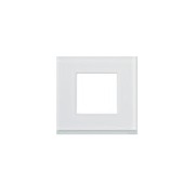 Plaque 1P moon glass - APPAREILLAGE MURAL GALLERY HAGER WXP4002