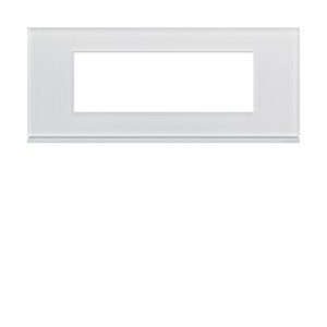 Plaque 6M E57 moon glass - APPAREILLAGE MURAL GALLERY HAGER WXP4006