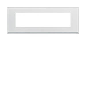 Plaque 8M E71 moon glass - APPAREILLAGE MURAL GALLERY HAGER WXP4008