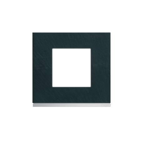 Plaque 1P dark rock - APPAREILLAGE MURAL GALLERY HAGER WXP4402