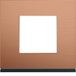 Plaque 1P copper alu - APPAREILLAGE MURAL GALLERY HAGER WXP4602