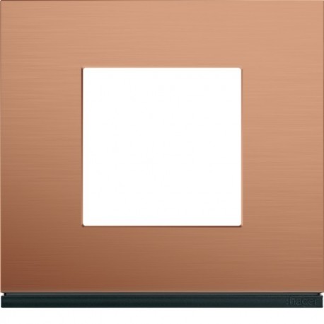 Plaque 1P copper alu - APPAREILLAGE MURAL GALLERY HAGER WXP4602