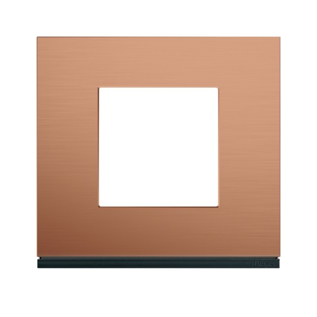 Plaque 1P copper alu - APPAREILLAGE MURAL GALLERY HAGER WXP4602