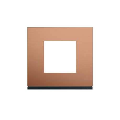 Plaque 1P copper alu - APPAREILLAGE MURAL GALLERY HAGER WXP4602